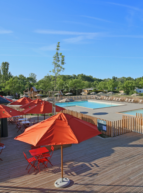 Piscine sécurisée sur un CityKamp