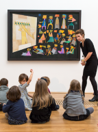 Visite du Musée d'arts de Nantes par des enfants