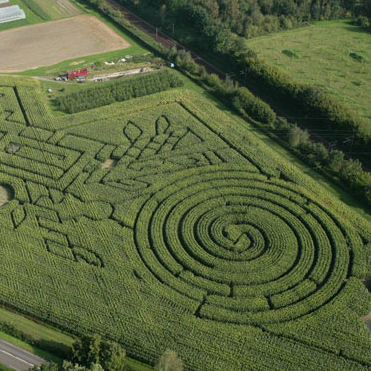 Labyrinthe de maïs du domaine de Beauregard