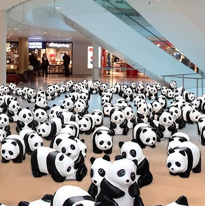 1 600 pandas à Beaugrenelle