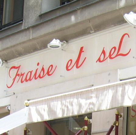 Fraise et sel
