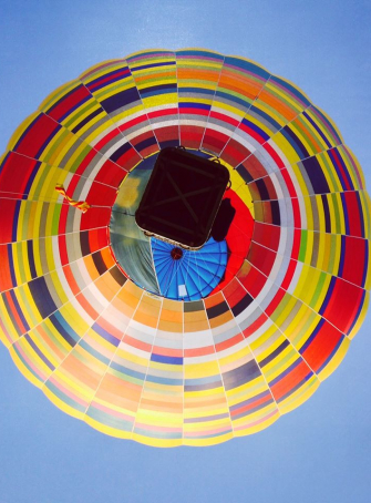 Montgolfiades de Saint-Emilion - Le ballon Salers de Laurent