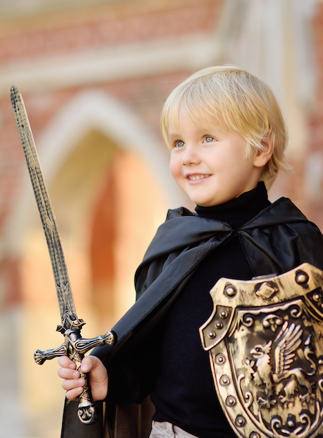 Médiévales Grimaud : enfant chevalier