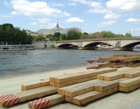 Parc Rives de Seine - Vue sur le Grand Palais