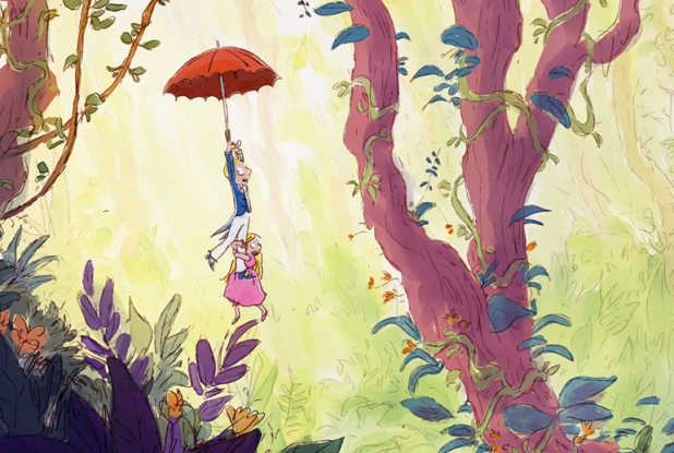 Jack et Nancy - Les plus belles histoires de Quentin Blake : parapluie dans la forêt