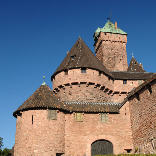 Vue du château du Haut-Koenigsbourg depuis l'Est