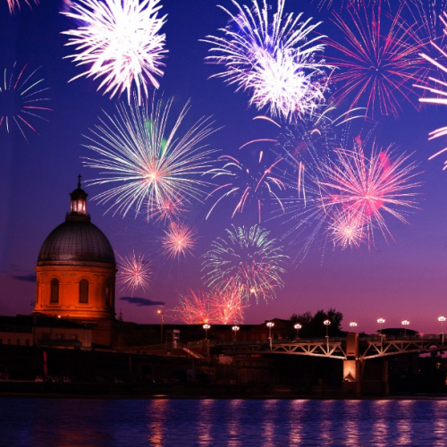 Feu d'artifice à Toulouse