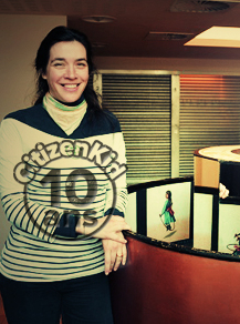 Elodie Imbeau, responsable des activités Hors-temps scolaire à la Cinémathèque