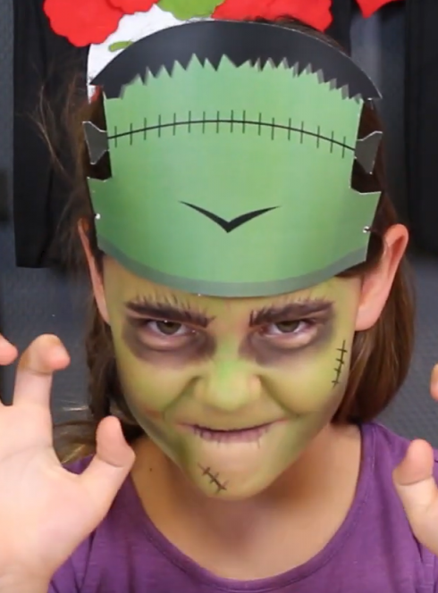 Halloween : maquillage du monstre de Frankenstein avec Grim'Tout