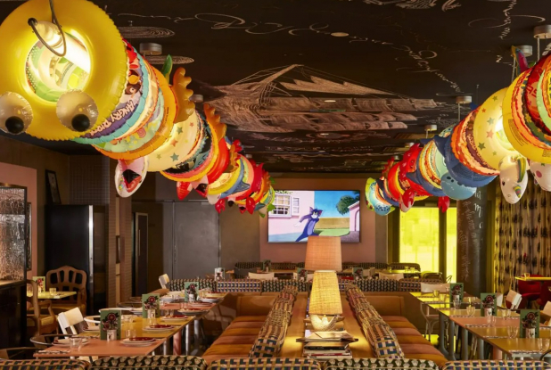 Salle de restaurant du Mama Shelter de Lyon