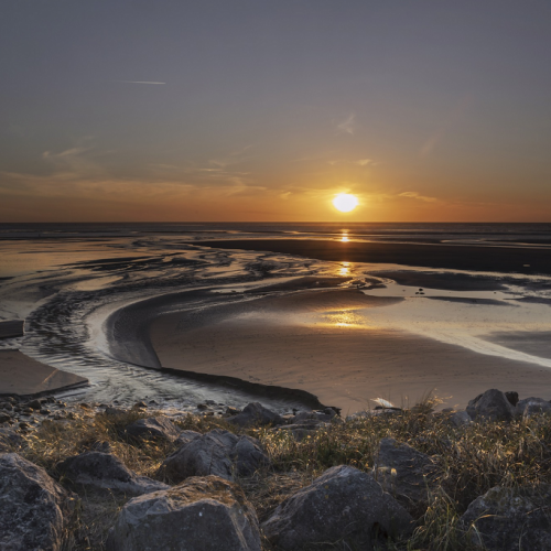 Plage Sainte Cécile : Un coucher de soleil