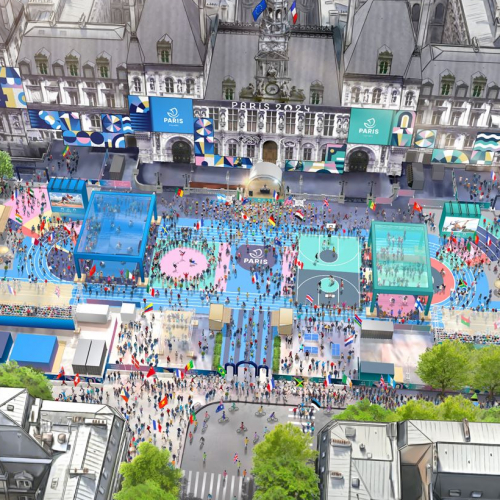 Terrasse des Jeux : Hôtel de Ville de Paris