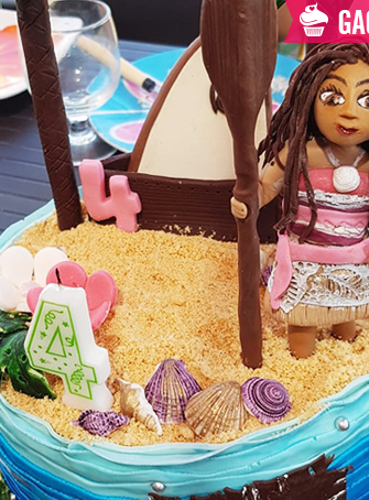 Gâteau d'anniversaire Vaiana - Gagnant juillet