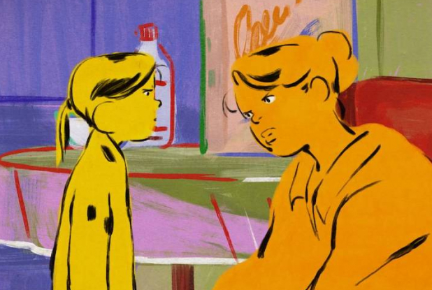 Linda veut du poulet : fille et sa mère