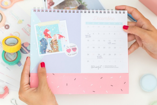 Kit Calendrier Scrapbook 2018