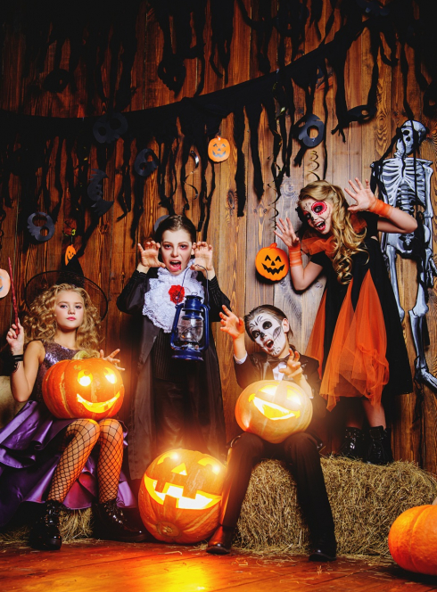 Origines d'Halloween - Enfants déguisés