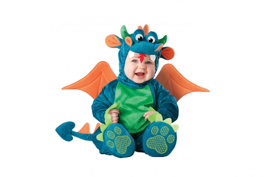 Bébé déguisé en dragon