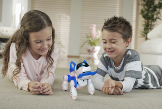 Robot chien Pupbo bleu de Silverlit pour les enfants