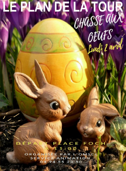 Chasse aux oeufs plan de la tour