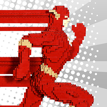 The Art of the Brick : DC super heroes - Affiche