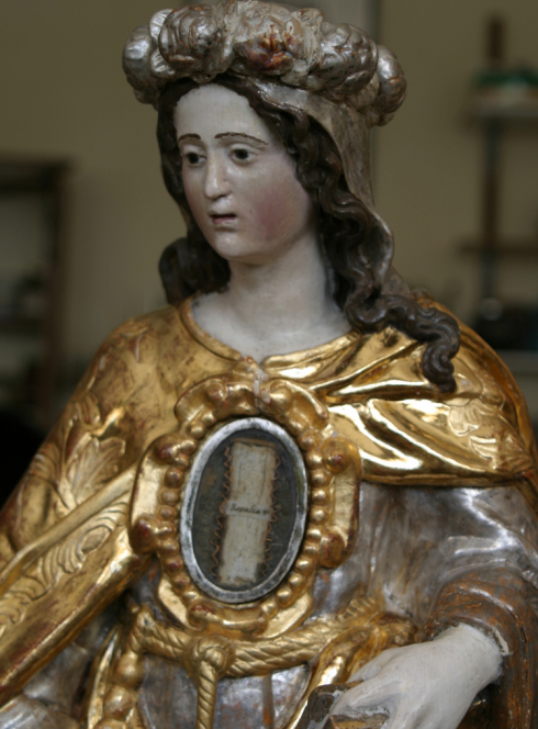 Sainte Rosalie : statue reliquaire