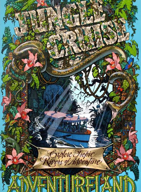 Jungle Cruise - Affiche dessinée