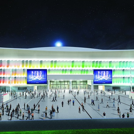 U Arena - Nanterre La Défense : maquette de la future salle de spectacle