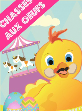 Chasse aux oeufs de Pâques au Parc Les Poussins