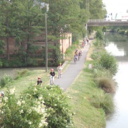 Piste cyclable de Toulouse à Saint-Rustice
