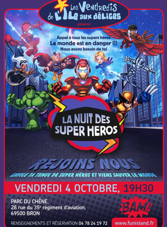 Nuit des super héros - Fun Island