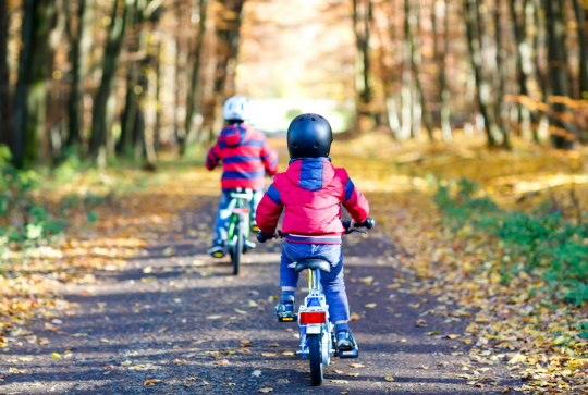 Balade à vélo avec les enfants