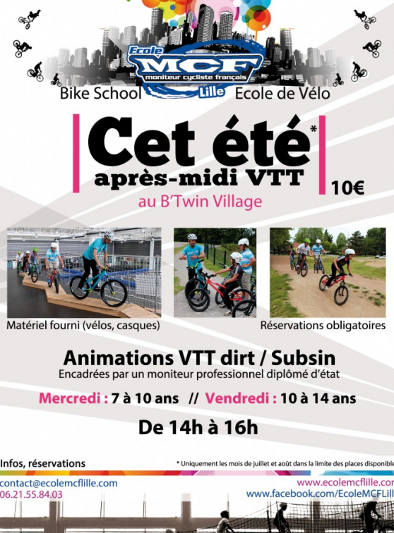 Vtt au B'twin village à Lille