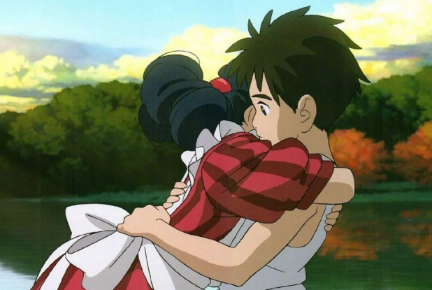 Le Garçon et le Héron : câlin