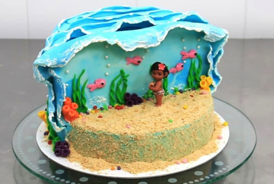 Vaiana : le thème exotique pour un anniversaire enfant - Gâteau