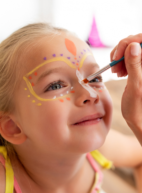 Carnaval à Parrot World : maquillage enfants