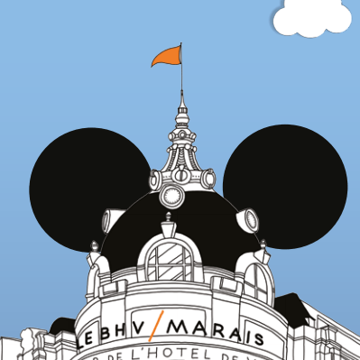 Le BHV Marais loves Mickey Mouse