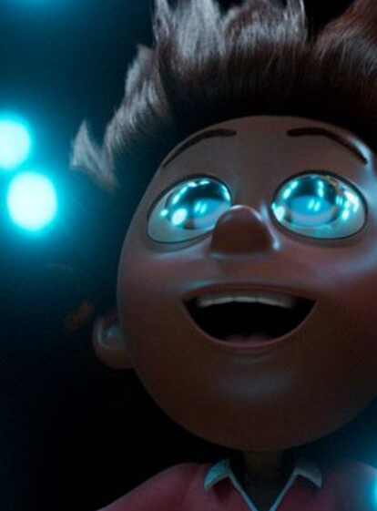 Extra : Allan, Britney et le vaisseau spatial : Allan émerveillé