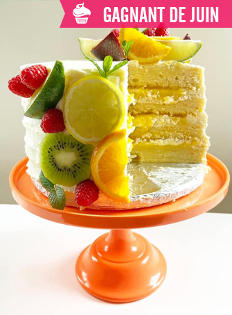 Gâteau anniversaire gagnant juin