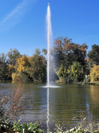 Jardin Compans-Caffarelli : jet d'eau
