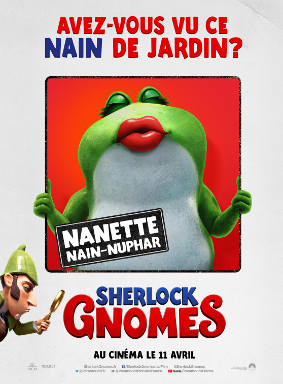 Sherlock Gnomes - Affiche Nanette