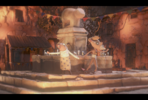 Les Démons d'argile : fontaine