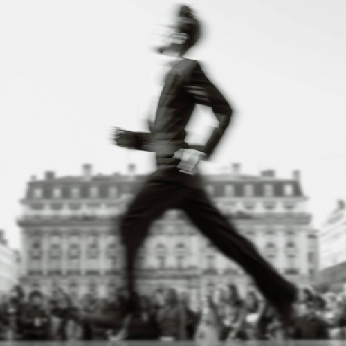 Danseurs sous la coupole de l'Opéra de Lyon