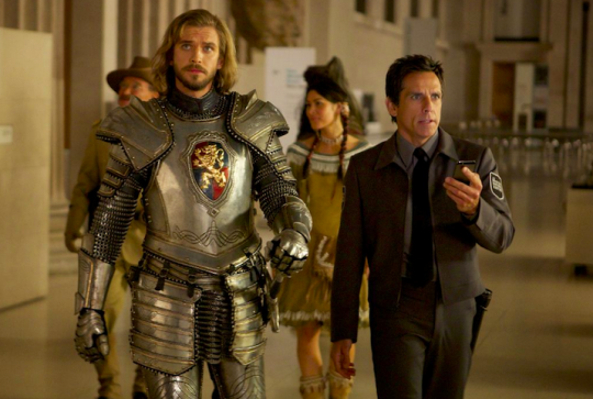 La Nuit au Musée 3 : le Secret des pharaons, Dan Stevens et Ben Stiller