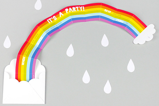 Invitation arc-en-ciel