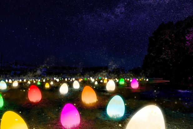 L'art dans la nature : oeufs