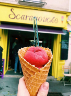 Scaramouche Paris : cornet fraise