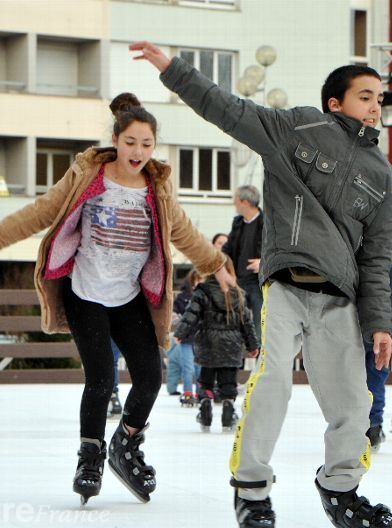 Patinoire de Noël à Ussel