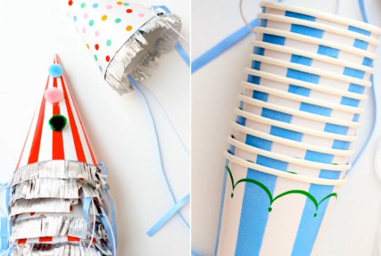 Chapeaux de fête sur le thème du cirque