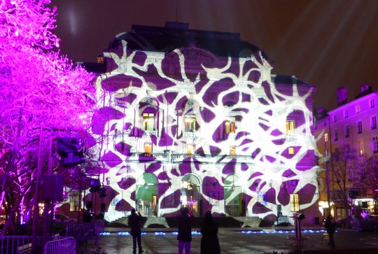 Place des Célestins, Théâtre, Fête des Lumières 2014