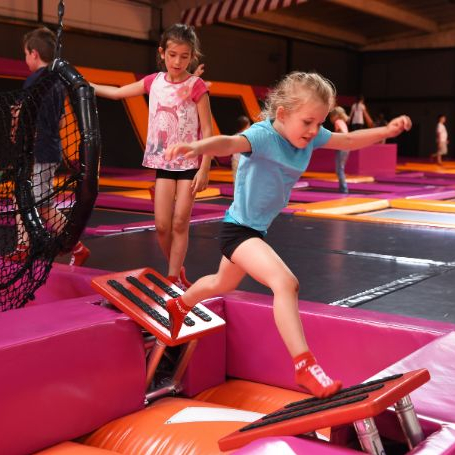 Parcours sur les trampolines d'Exalto